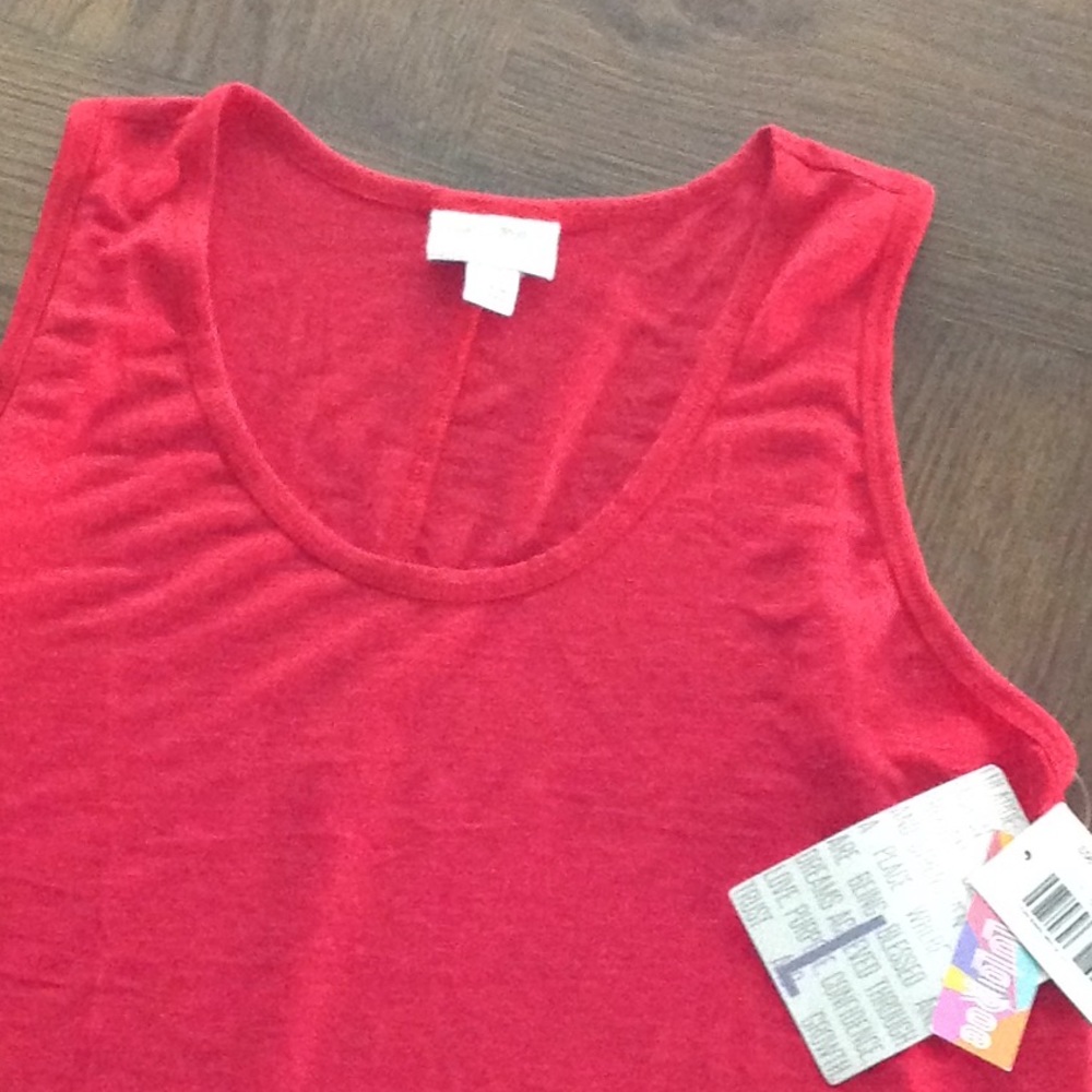 NWT LulaRoe Large Red Tank Top